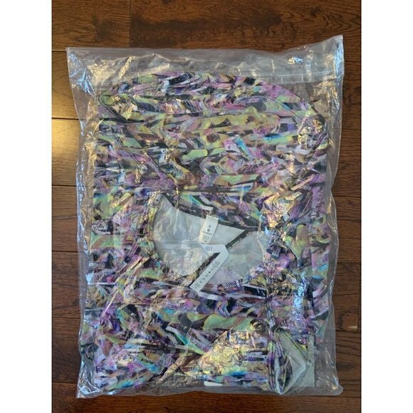 Lululemon Size 6 Run Off Route Tank SEAWHEEZE 2020 Super Sonic Alpine Multi - Picture 3 of 4